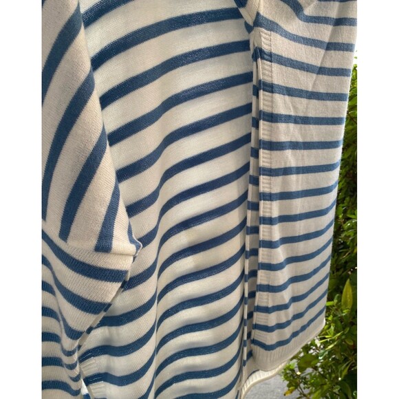 mer sea MERSEA Catalina Sweater Shirt Top One Size Stripes French Blue White GUC - Picture 16 of 16